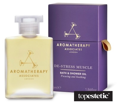 Aromatherapy Associates De-Stress Muscle Bath & Shower Oil Odprężający mięśnie olejek do kąpieli i pod prysznic 55 ml