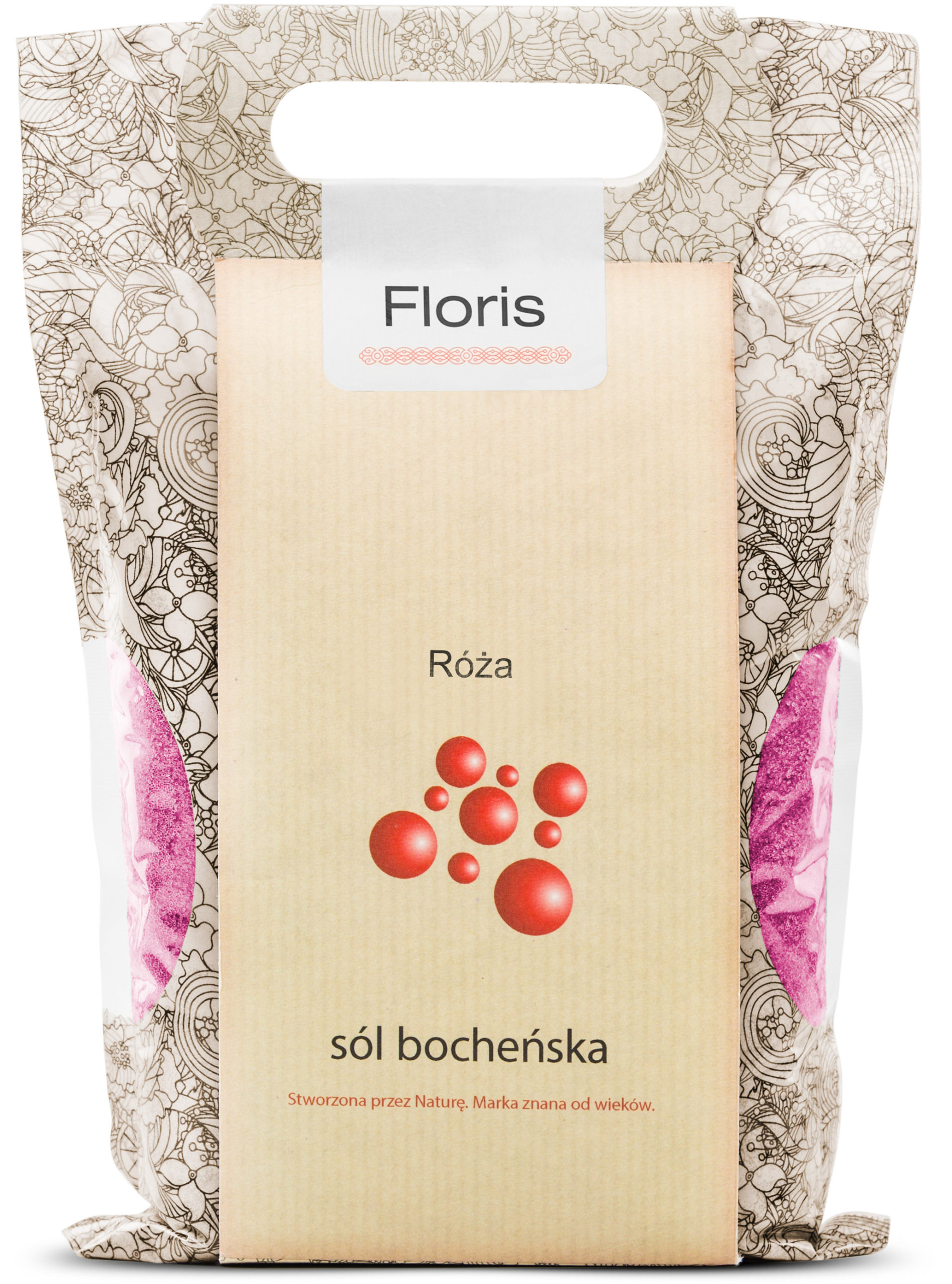 Bochneris bocheńska sól kąpielowo-lecznicza Floris 1,2 KG Różana