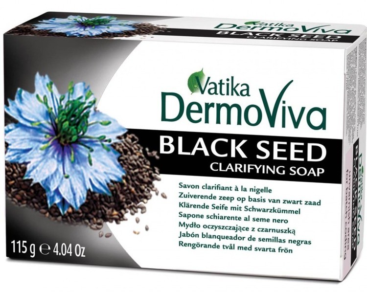 Dabur Vatika DermoViva Black Seed Soap Oczyszczające mydło z wyciągiem z czarnuszki 115g 5022496005302