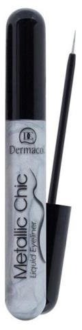 Dermacol Metallic Chic Liquid Eyeliner metaliczny eyeliner w płynie 3 Silver 6ml 65577-uniw