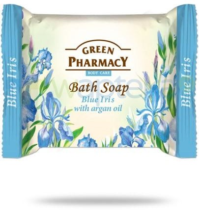 Green Pharmacy PHARM POLSKA Green Pharmacy mydło toaletowe niebieski irys olejek arganowy 100 g Pharm 7062451
