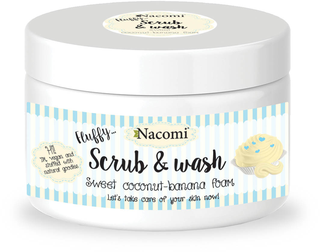 Nacomi Scrub & Wash Piankowy Peeling Kokos-banan 180ml NACO-3559