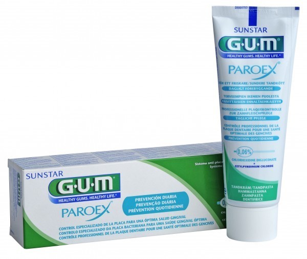 Sunstar EUROPE S.A GUM Paroex 0,06% CHX Pasta do zębów do codziennej ochrony 75 ml 9073362