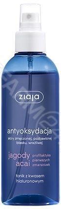 Ziaja Jagody Acai tonik z kwasem hialuronowym spray 200 ml