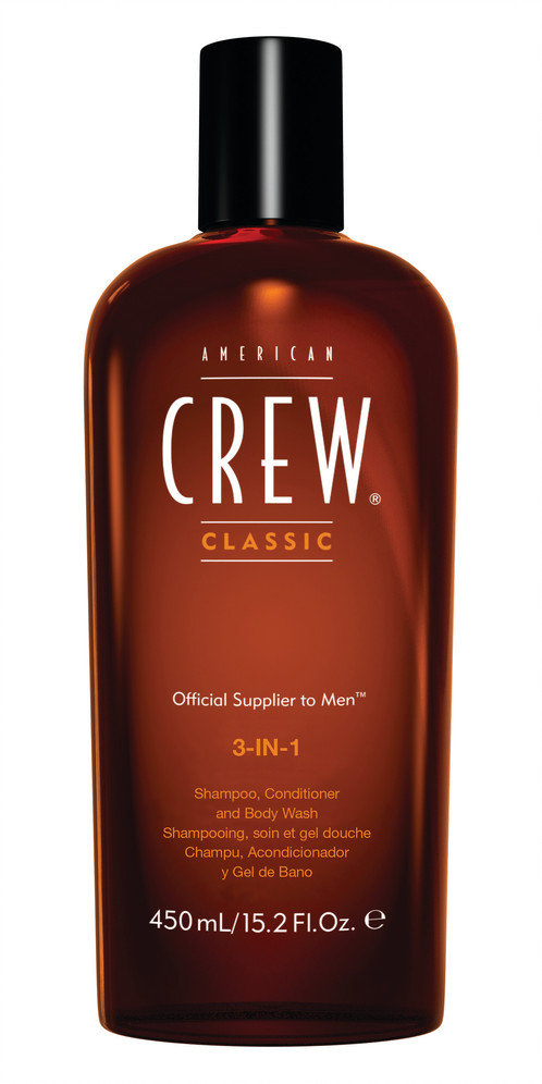 American Crew Classic szampon odżywka do włosów i żel pod prysznic 3w1 dla mężczyzn 250 ml