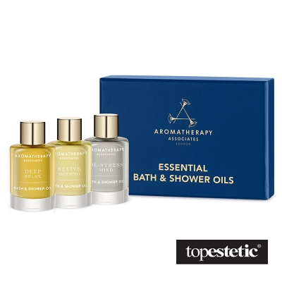 Aromatherapy Associates Bath & Shower Oils Trio Zestaw 3 olejków do kąpieli i pod prysznic 3 x 7,5 ml