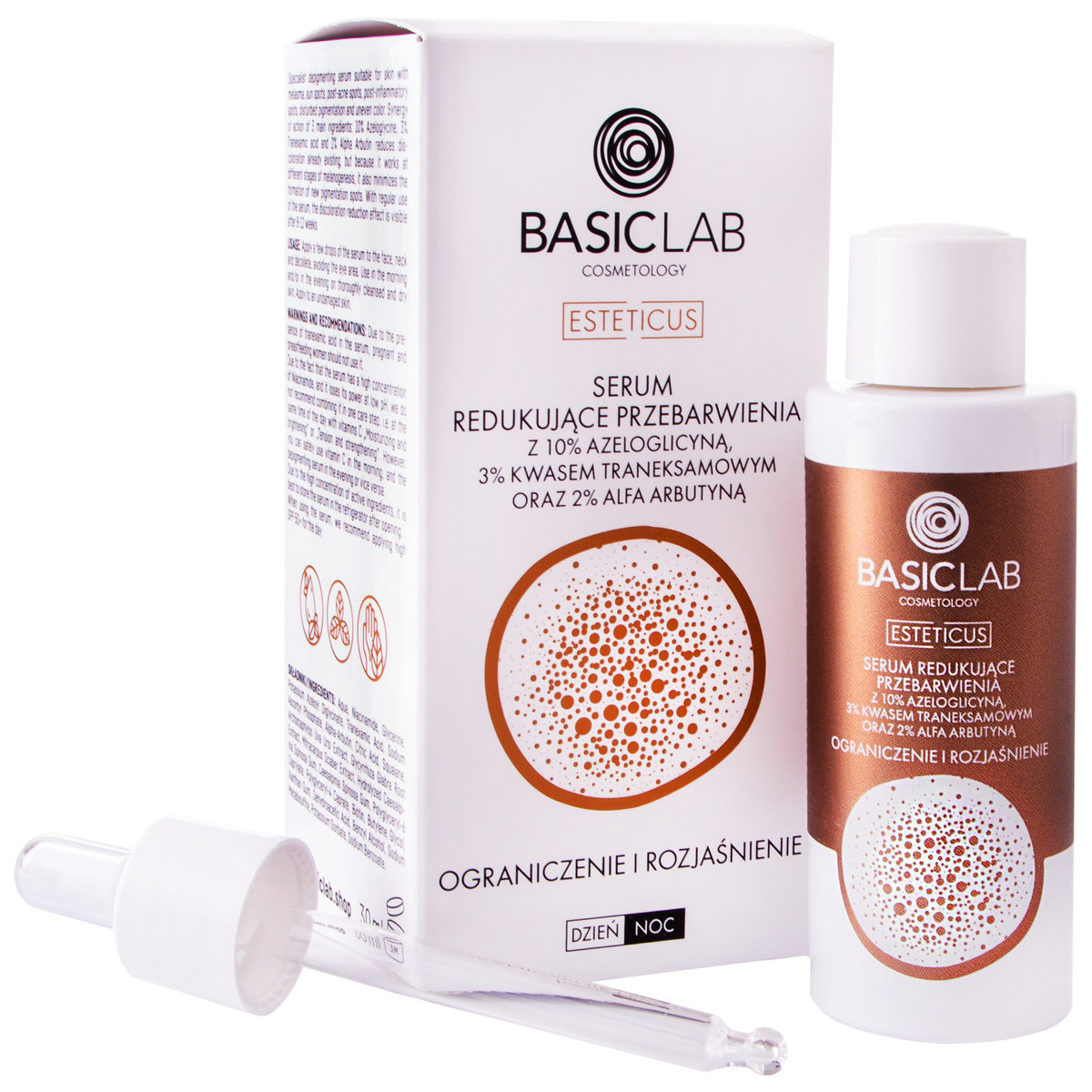 Basiclab Basiclab Serum Redukujące Przebarwienia Organicznie i Rozjaśnienie 30 ml AEE6-98755