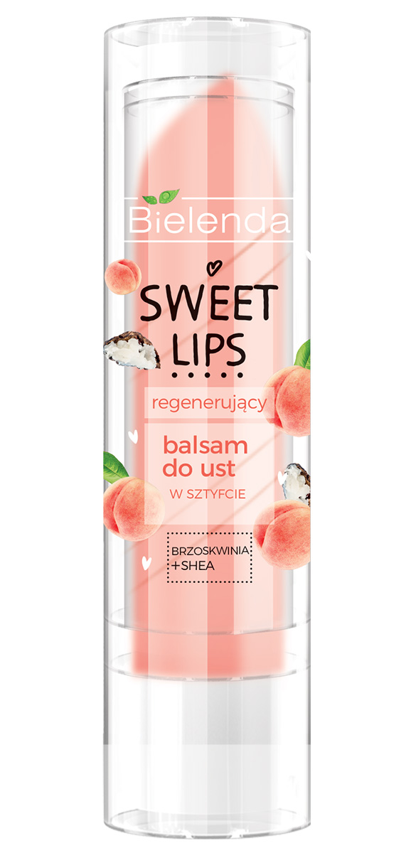 Bielenda Sweet Lips Balsam do ust w sztyfcie Brzoskwinia & Shea