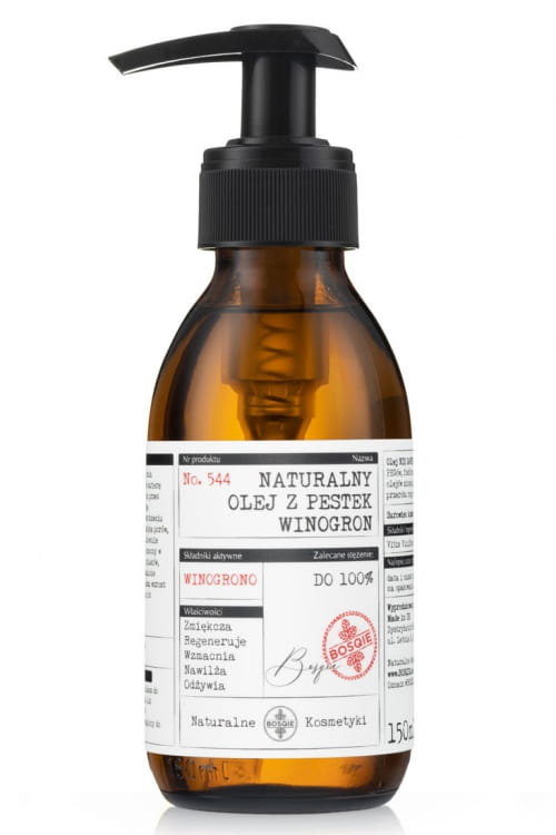 Bosqie Grape Seed Oil No.544 Naturalny olej z pestek Winogron 150 ml