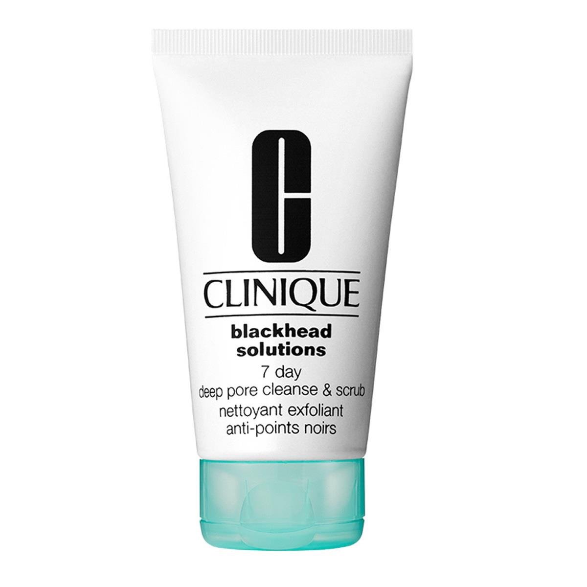 Clinique Blackhead Solutions 7 Day Deep Pore Cleanse & Scrub oczyszczający peeling do twarzy przeciw zaskórnikom 125 ml