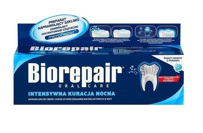 COSWELL Biorepair night pasta do zębów intensywne działanie nocą 75 ml