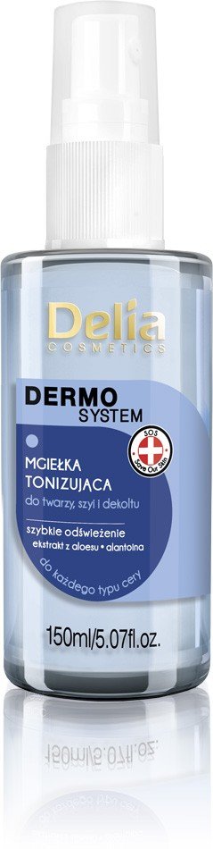 Delia Cosmetics Dermo System 150 ml Mgiełka tonizująca do twarzy szyi i dekoltu