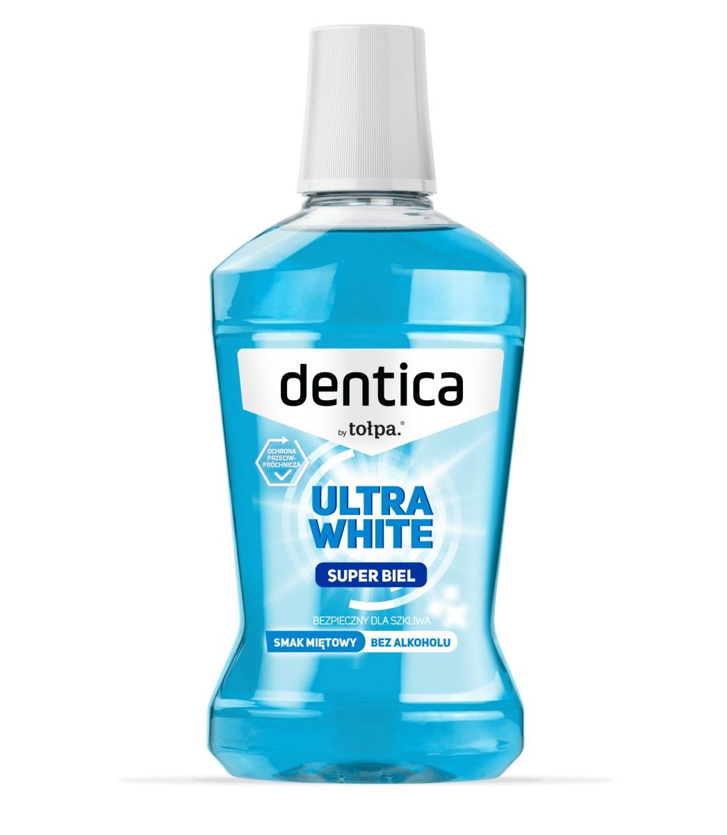 Dentica Dentica, wybielający płyn do płukania jamy ustnej, 500 ml
