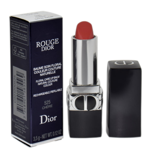 Dior Christian Christian Rouge Floral Care Lip Balm Natural Couture Colour balsam do ust Do napełnienia 3,5 g 525 Chérie