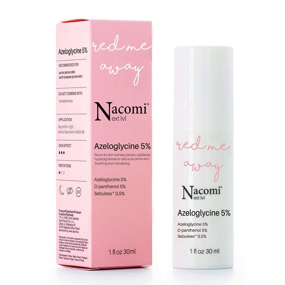 FLOSLEK Nacomi Next Level Azeloglicyna 5% kojące serum do twarzy do cery naczynkowej i z trądzikiem różowatym 30ml