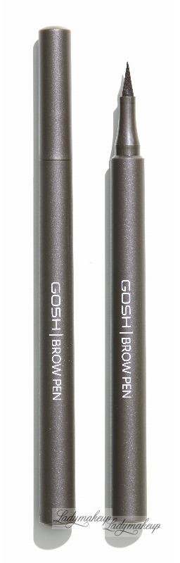 GOSH - Brow Pen - Pisak do stylizacji brwi - 1.1 ml - 002 GREY BROWN
