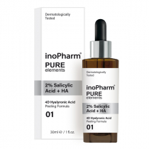 InoPharm, Peeling do twarzy z 2% kwasem salicylowym i hialuronowym, 30 ml