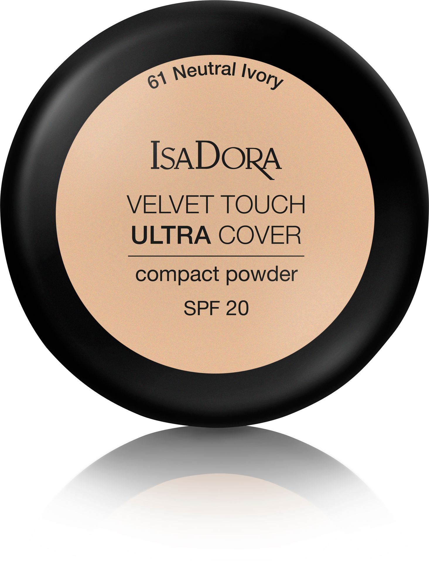 IsaDora Velvet Touch Ultra Cover SPF20 Compact Powder 61 Neutral Ivory 7,5g