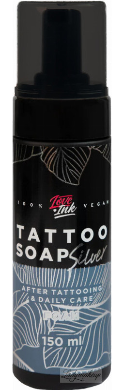 LoveInk - Tattoo Soap Silver Foam - Mydło w piance do tatuażu z dodatkiem srebra - 150 ml