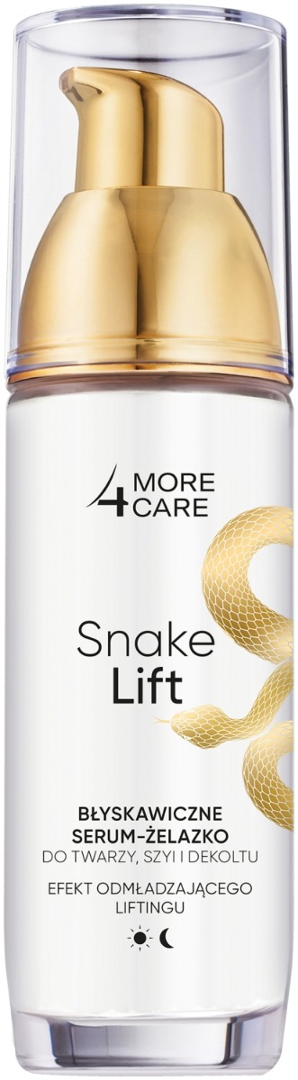More 4 Care Snake Lift Błyskawiczne serum-żelazko do twarzy, szyi i dekoltu 35ml
