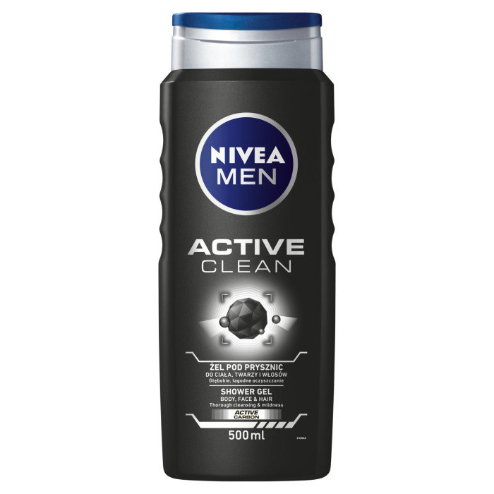 Nivea MEN Żel pod prysznic Active Clean 500 ml