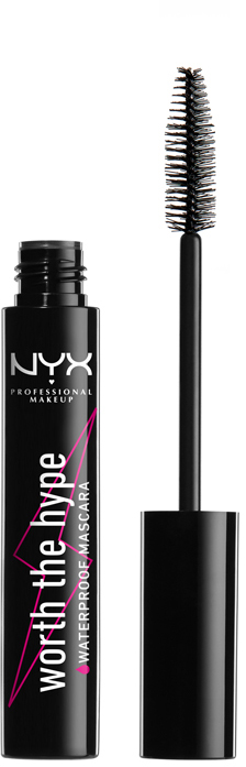 NYX Professional Makeup Professional Makeup - WORTH THE HYPE - WATERPROOF MASCARA - Wodoodporny, pogrubiająco-wydłużający tusz do rzęs - 01
