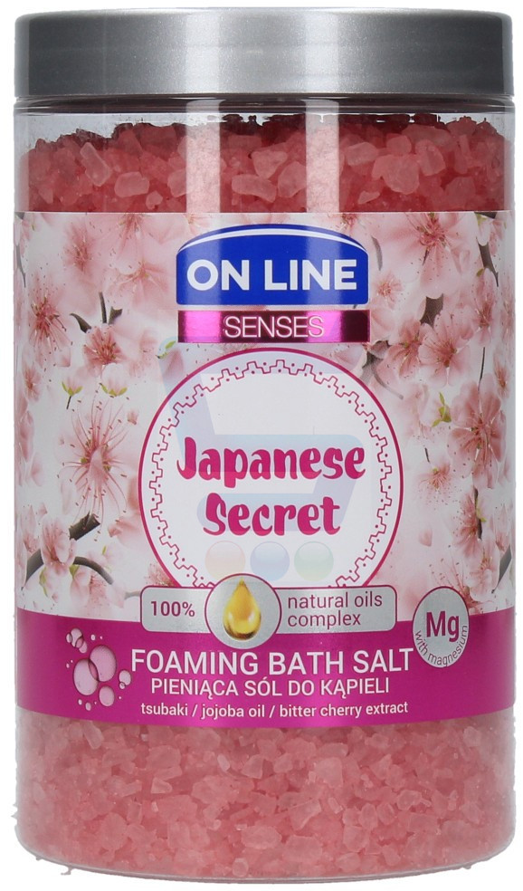 On Line Senses Pieniąca sól do kąpieli Japanese Secret 480 g