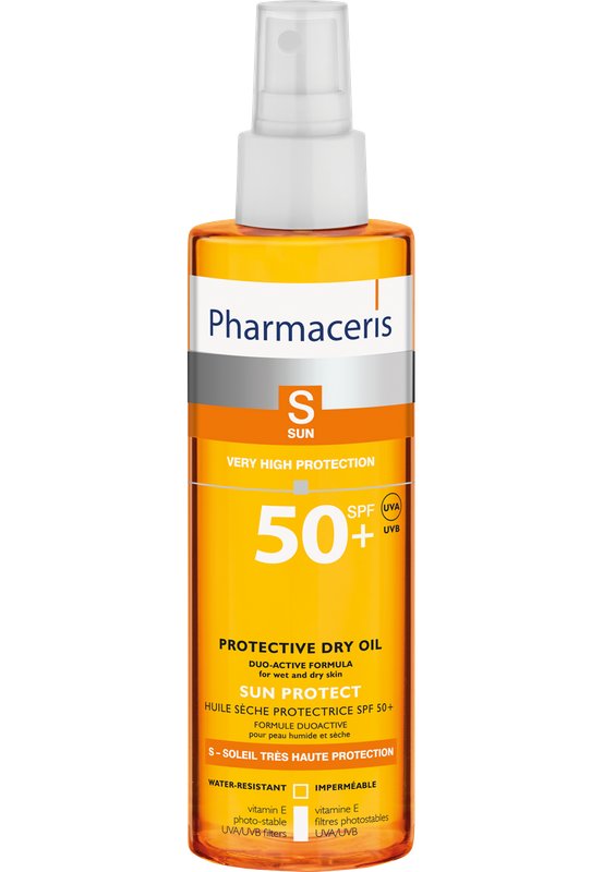 Pharmaceris SUCHY OLEJEK OCHRONNY SPF 50+ do ciała dla dorosłych na mokrą i suchą skórę