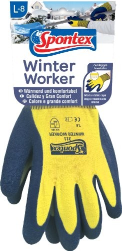 Spontex Rękawica spontex zima Worker grubsza rękawica do robienia na drutach z wewnętrzną warstwą odporną na wysoki stopień ochrony zimna, 1 sztuka, , , 12130168