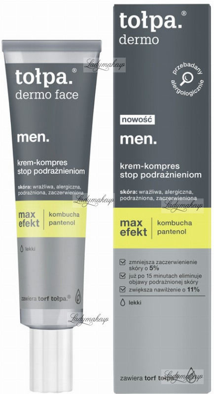 Tołpa Tołpa - Dermo Men Max Efekt - Krem-kompres do twarzy przeciw podrażnieniom dla mężczyzn - 40 ml