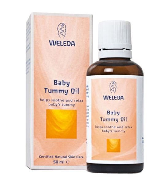 Weleda Pregnancy and Lactation olejek do masażu brzuszka niemowlęcia Baby Tummy Oil) 50 ml