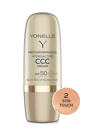Yonelle Metamorphosis hydroaktywny krem koloryzujący CCC SPF 50 2 Sun Touch 30ml