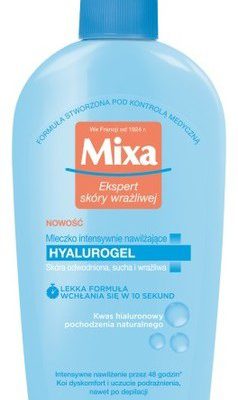 Mixa Hyalurogel Mleczko intensywnie nawilżające mleczko do skóry odwodnionej suchej i wrażliwej 400ml