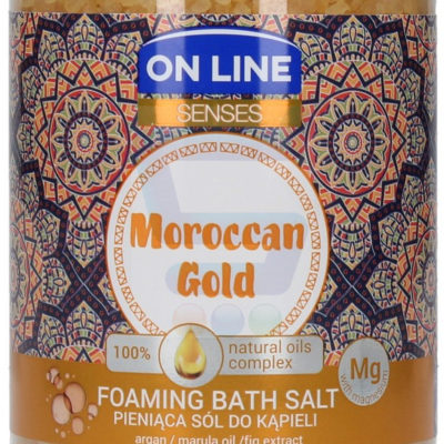 On Line Senses Pieniąca sól do kąpieli Moroccan Gold 480 g