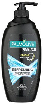 Palmolive Men Refreshing żel pod prysznic dla mężczyzn 2w1 (Sea Minerals and Eucalyptus Oil) 750 ml