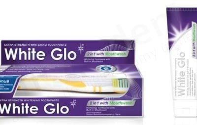 White Glo White Glo 2in1 Whitening with Mouthwash Toothpaste - Wybielająca formuła pasty i płynu 100 ml