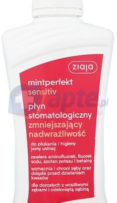 Ziaja Mintperfekt Sensitiv płyn stomatologiczny zmniejszający nadwrażliwość 500ml