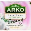 Arko SUNCO Mydło kosmetyczne Skin Care Bawełna i krem Zmiękczające 90 g